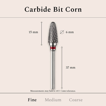 Carbide Bit Corn Fine, 6 mm
