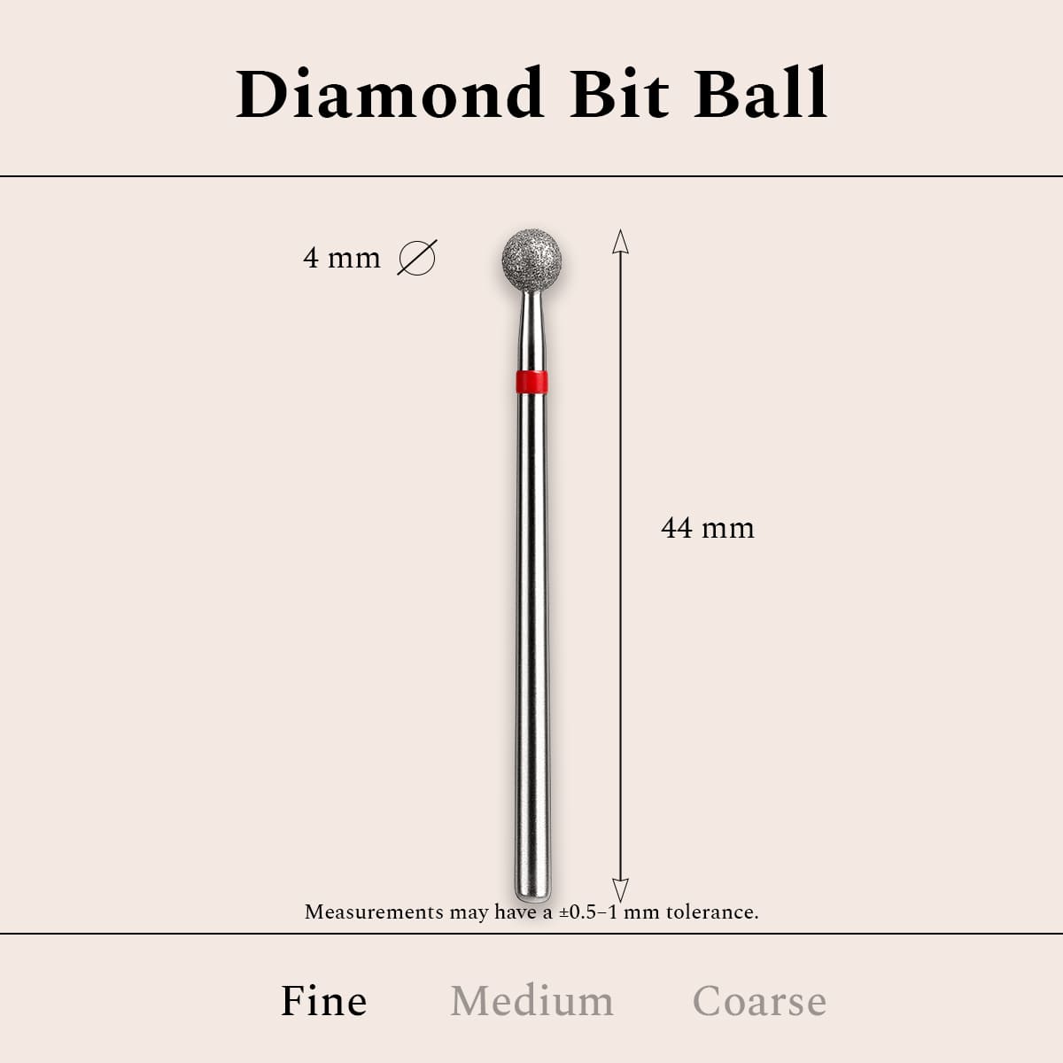 Diamond Bit Ball Fine 4 mm
