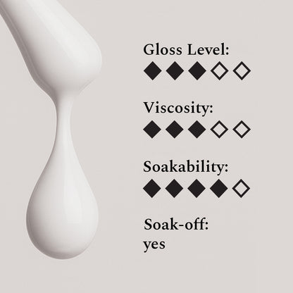 Color Top Gel #001 Misty White, 12 ml.