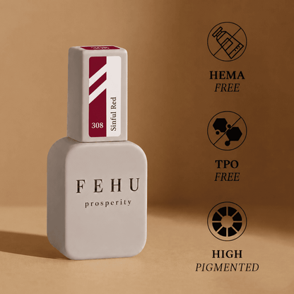 Gel Lack – Professionell #308 Sinful Red, 12 ml.