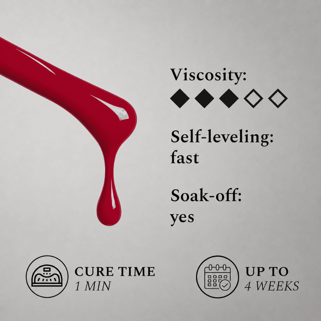 Gel Lack – Professionell #308 Sinful Red, 12 ml.