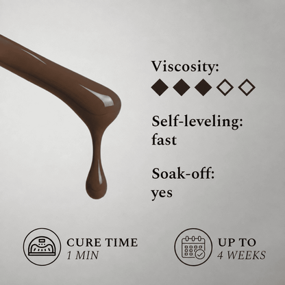 Gel Polish #404 Espresso Shot, 12 ml.