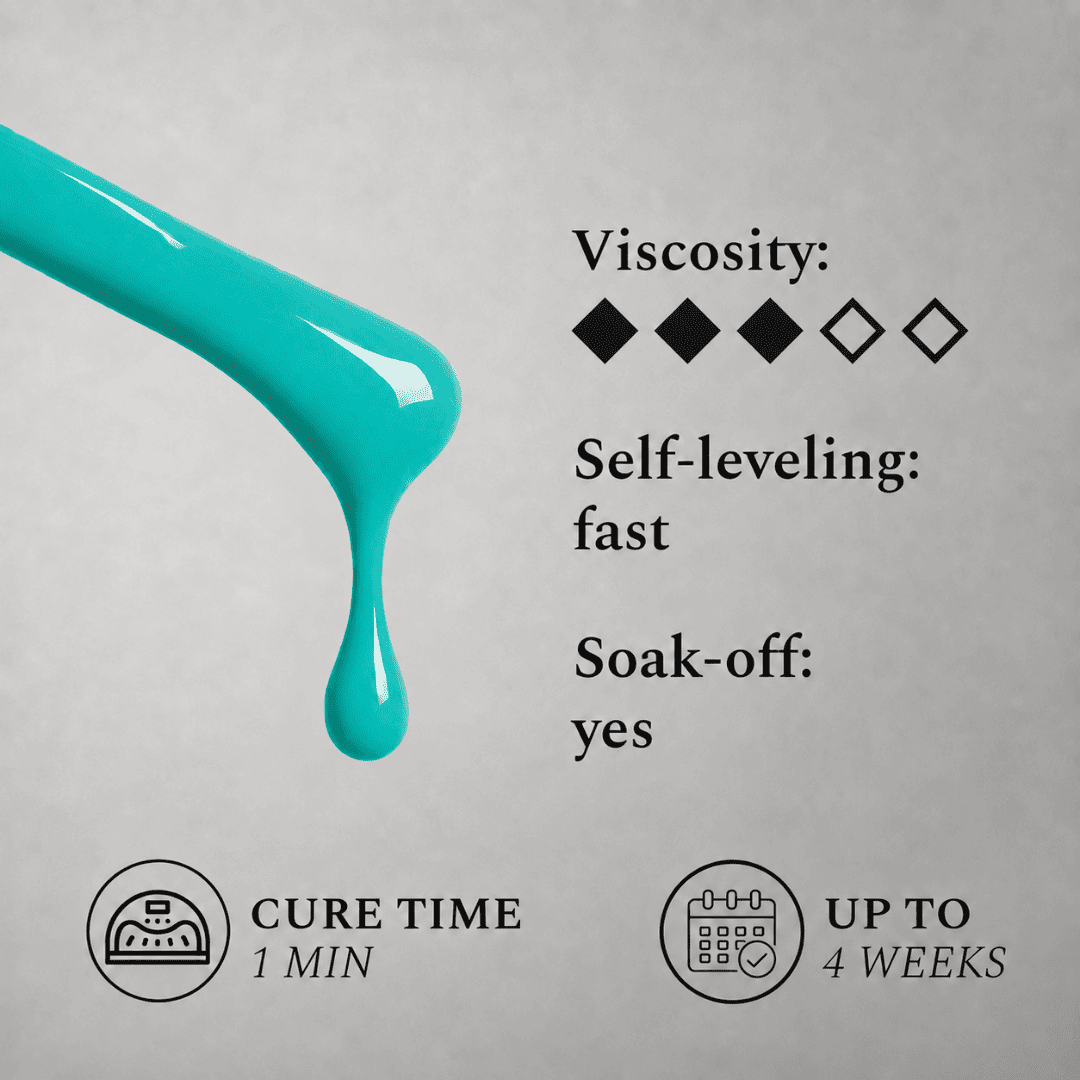 Gel Polish #510 Teal Crush, 12 ml.