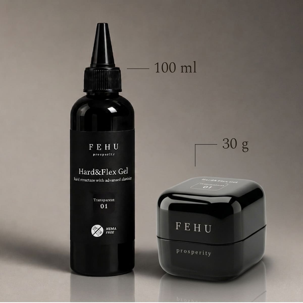 Hard & Flex Gel #01 Transparent, 100 g.