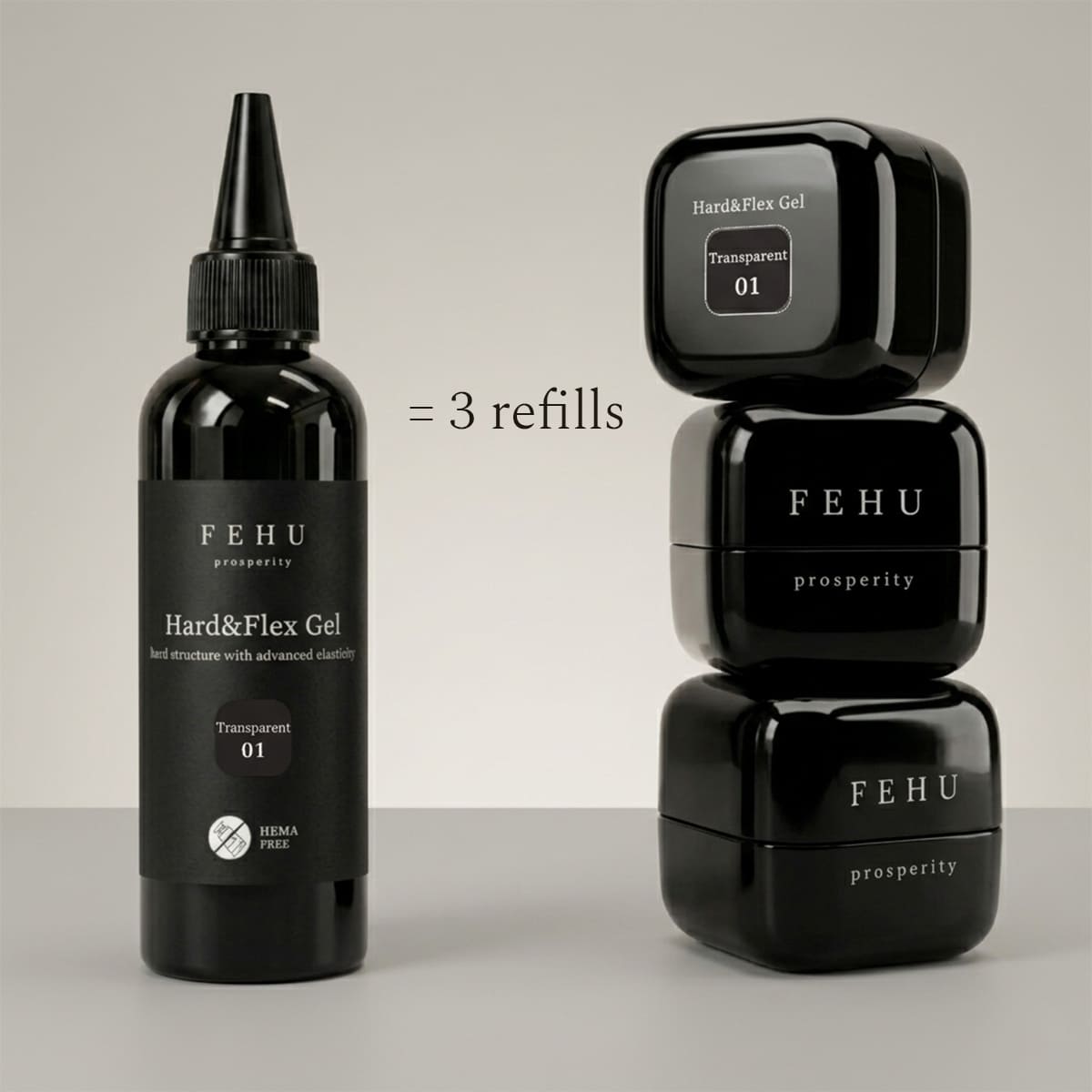 Hard & Flex Gel #01 Transparent, 100 g.