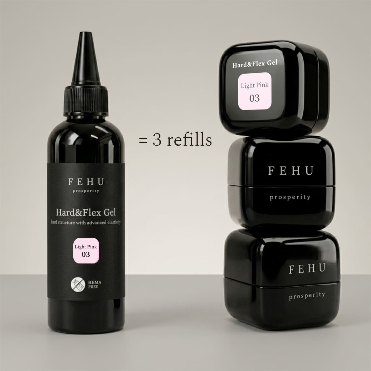 Hard & Flex Gel #03 Light Pink, 100 g.